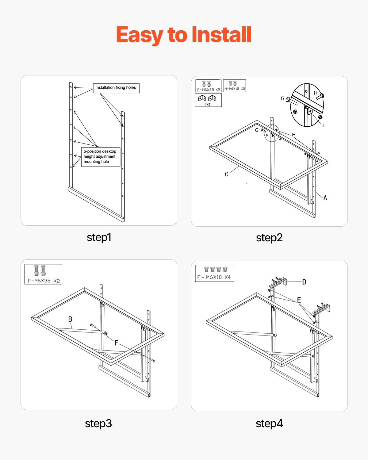 VEVOR Balcony Hanging Table Metal Folding Balcony Railing Table Outdoor Balcony Bar Table for Railings Serving Table for Patio