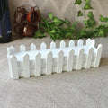 Wooden Flower Pot Fence Plant Basket Container Planter Home Garden Wedding Decor Mini Plant Pots With Bamboo White Wooden Fence