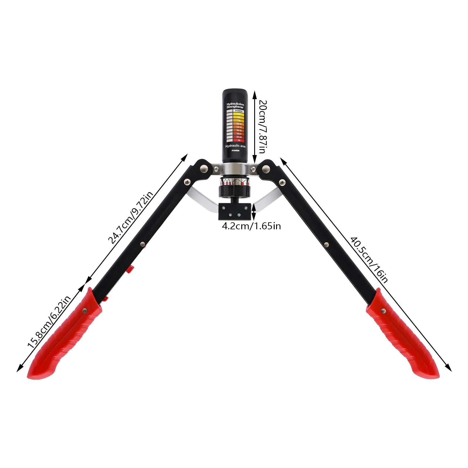 New Hydraulic Power Twister Spin Button Arm Blaster Forearm Workout Equipment 25 Gears Adjustable for Strength Training