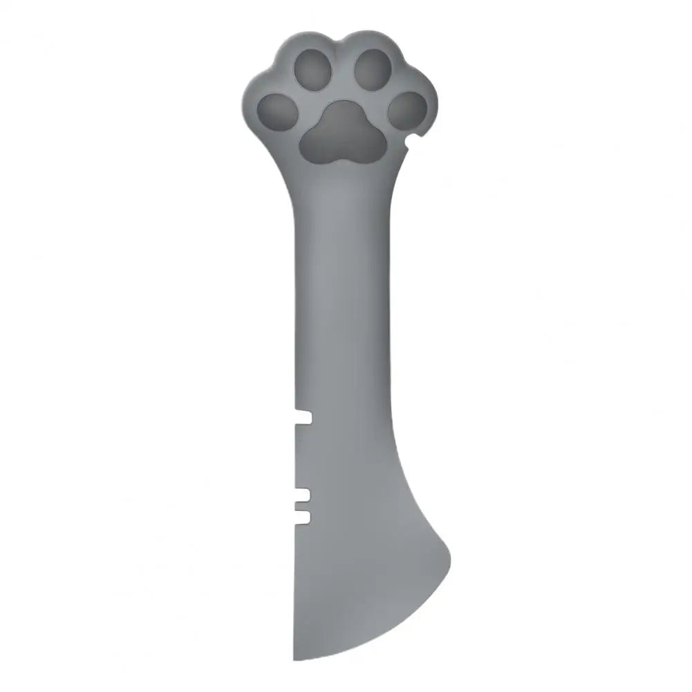 Pet Canned Spoon Adorable Lovely Paw Design Silicone Cat Food Can Lid Cover Spoon Jar Opener Puppy Feeding Food Scoop