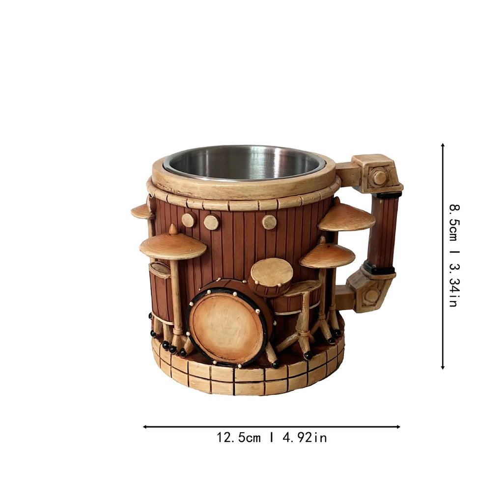 New Unique Musical Instrument Coffee Mug Creative Mug Milk Cup High-End Gift Desktop Ornaments