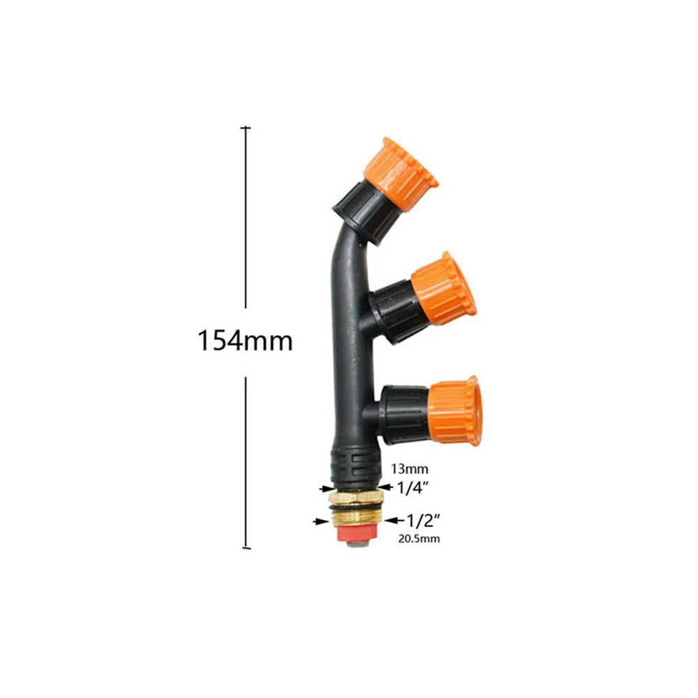 Agricultural Atomizing Sprayer Mist Nozzle Single/Double/Three Nozzle Head Garden Lawn Irrigation Pesticide Spraying Sprinkler