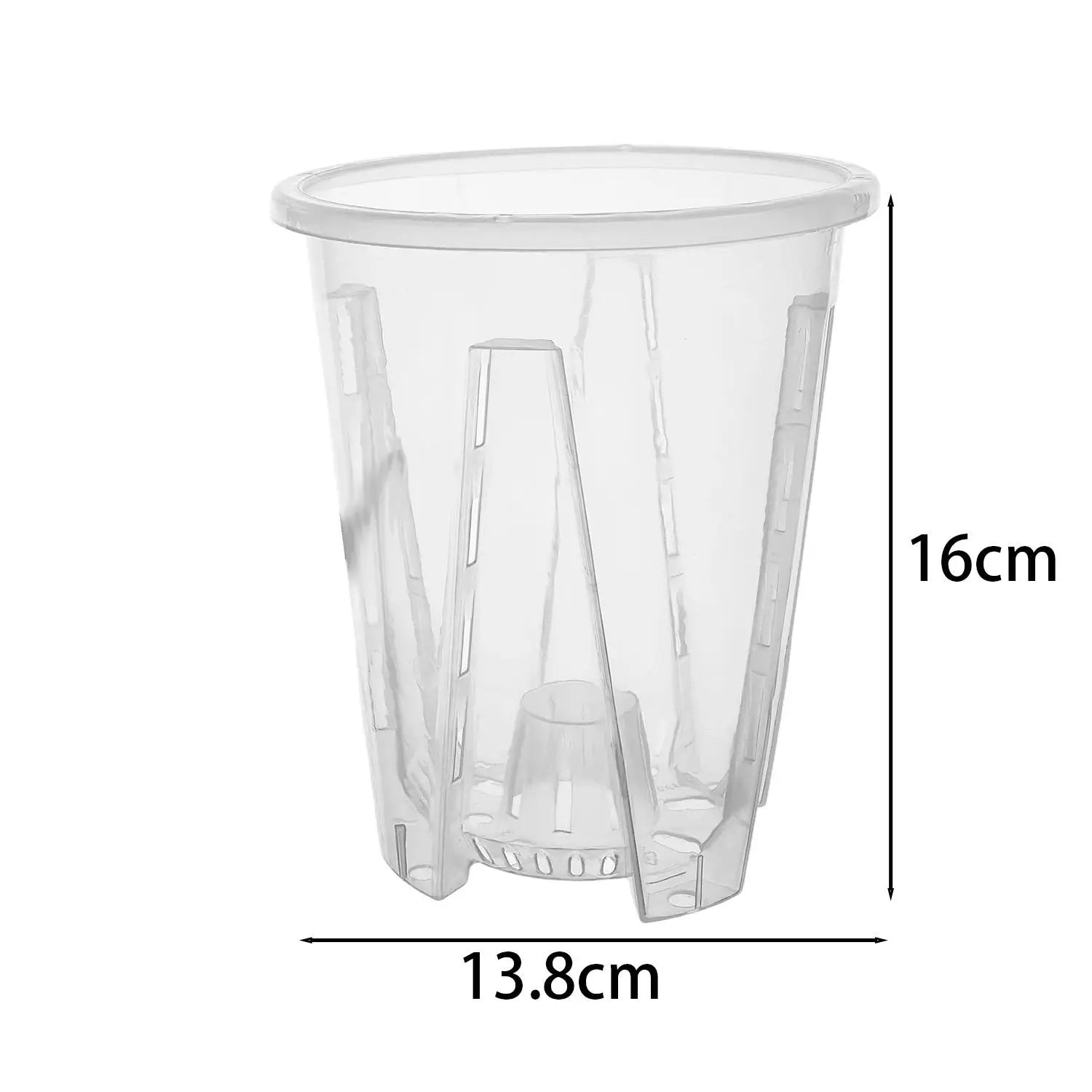 S/M/L/XL Clear PP Plastic Root Control Breathable Flower Pot Orchid Air Holes Plants Enhanced Drainage Garden Pot Home Garden
