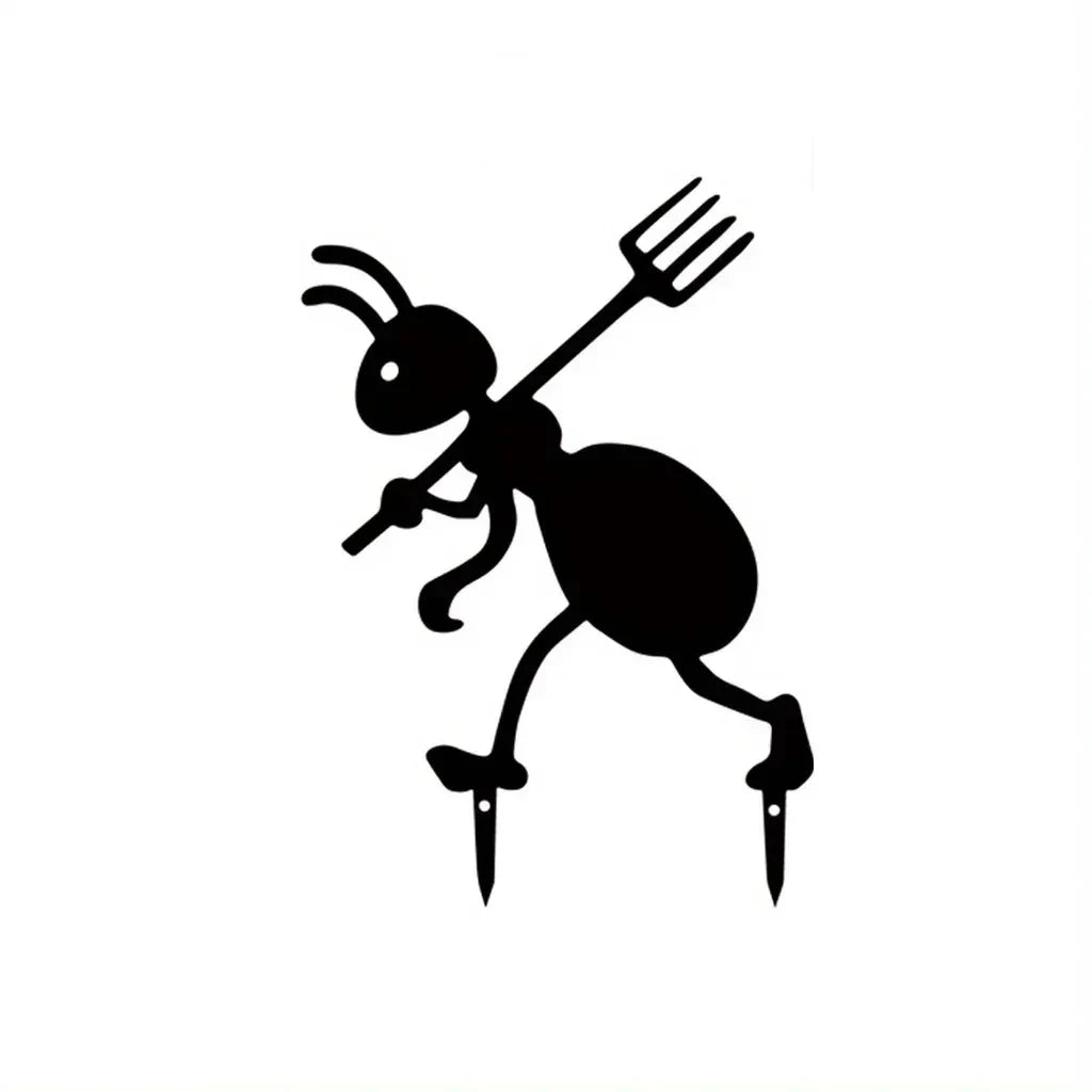 Iron Crafts Garden Decor Ants Metal Ants Gardening Ornaments Yard Metal Art Backyard Lawn Stakes Decor Ants Garden