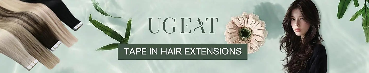Ugeat Human Hair Tape in Extensions Brown Hair Extensions Real Human Hair Dark Brown Remy Hair Invisible Double Sided