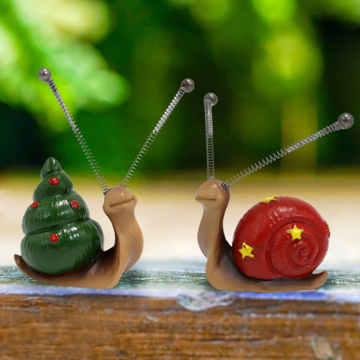 4pcs, Mini Snail Sculpture Bonsai Decorations，Garden Home Decoration Resin Crafts, Outside Decor, Outdoor Decor,Yard Art Ornamen