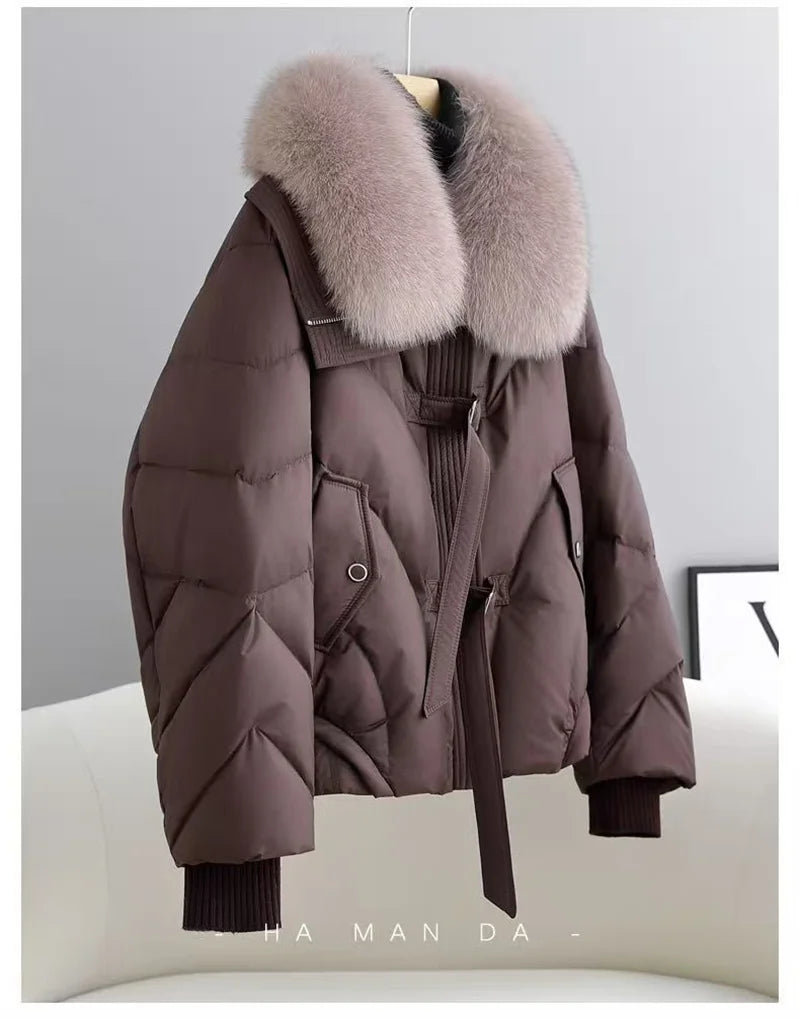 2025 Fashion  Winter New Down Cotton Jacket Women's Cotton-Padded Thicken Warm Parkas Short Coat Female Casual Ladies Overwear