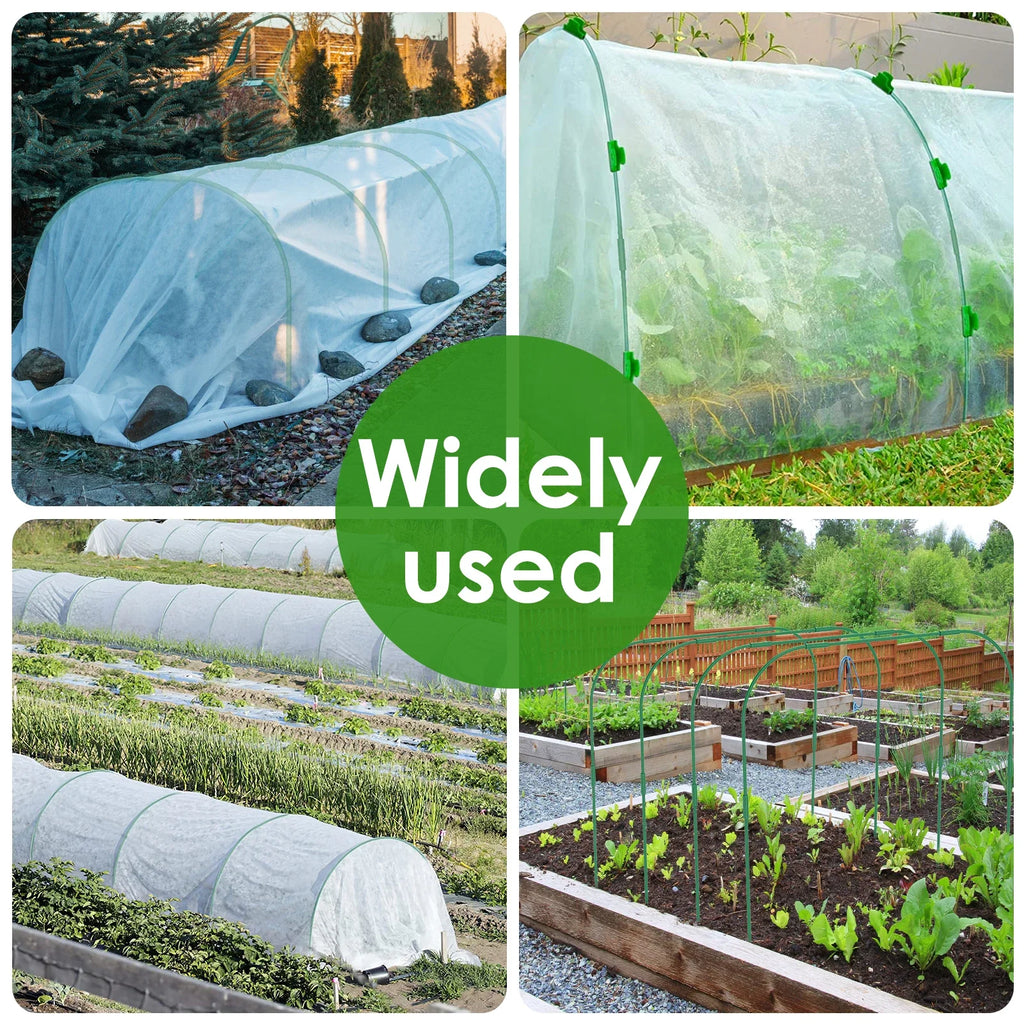 12 Set Steel Greenhouse Plant Hoops Durable Reusable DIY Seedling Arch Shed Bracket for Garden Vegetable Grow Tunnel Support New