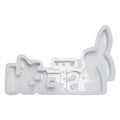 Easter Bunny Concrete Molds Cute Rabbit Gypsum Molds Plaster Mold for Easter Table Decor
