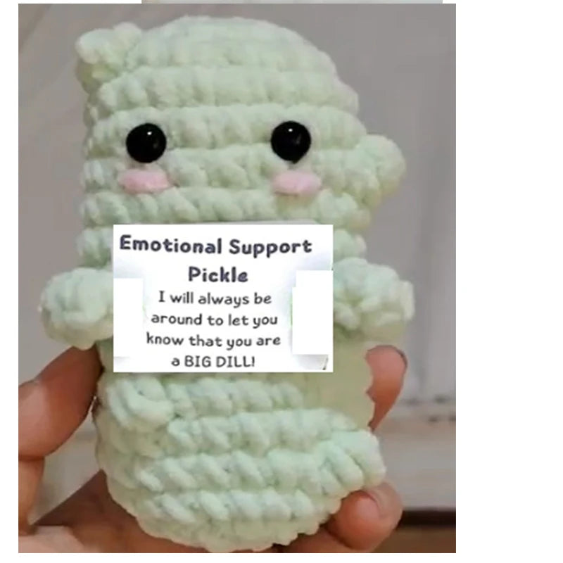 1/7pcs Easter Fun Handmade Emotional Support Doll Gift Crochet Encouragement Crochet Doll Ornament Cute Room Decoration