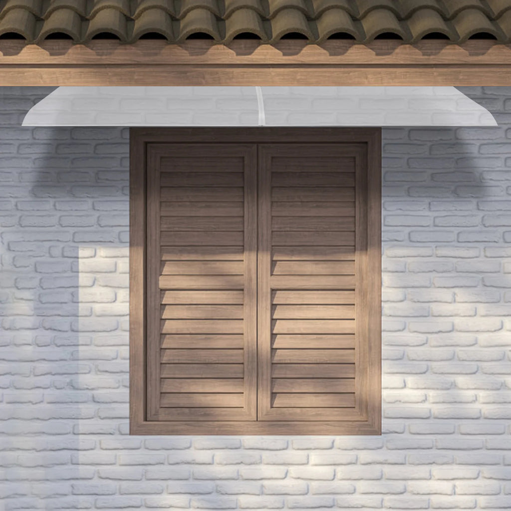 Clear Rain Shelter Cover,PET Rust-Resistant Window Wall Mounted Awning Front Door Canopy,for Entrances,Bike,Gazebos,Balcony