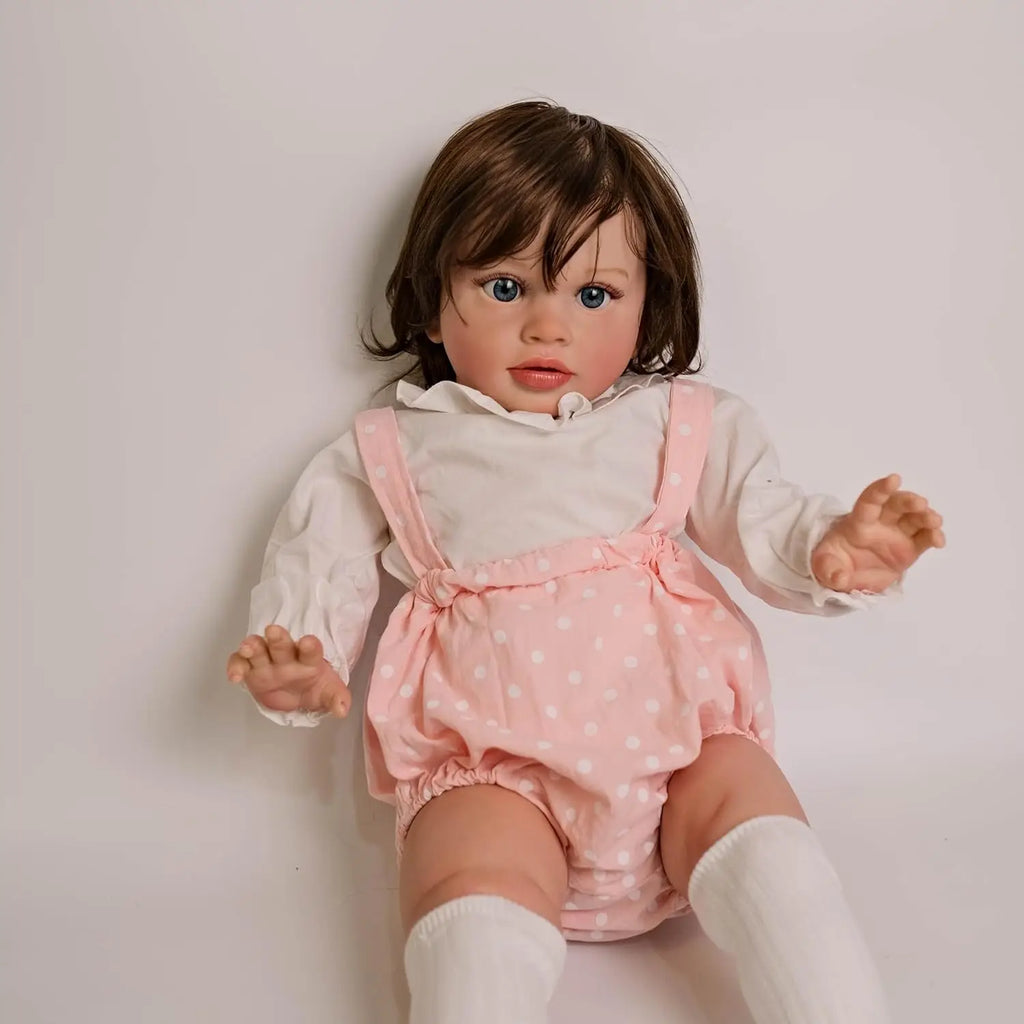 26Inch/66cm Pippa Toddler Girl doll Finished Doll Reborn Toddler Pippa Huge Baby Size Lifelike Soft Touch Art Doll Birthday Gift