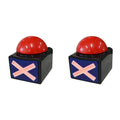 Red Buzzer Alarm Button Box with Sound and Light Trivia Quiz Got Talent Buzzer Answer Button for Contest/Game Show/ Party