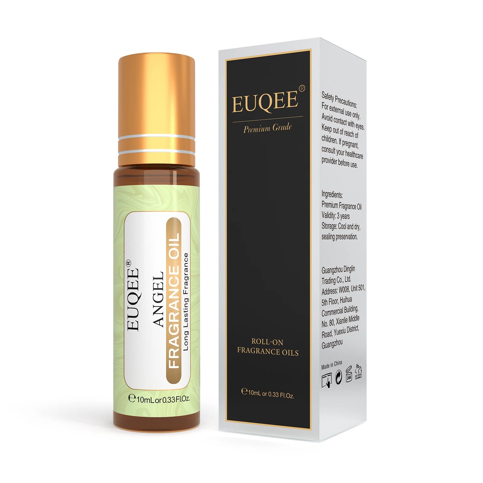 EUQEE 10ml Roller Smear Fragrance Oil For Women Fresh Line Coconut Vanilla Angel for Aromatherapy,Diy Soap,Candle making