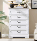 Dresser for Bedroom Farmhouse Cherry Wood Chest of Drawers for Bedroom Dresser, Rustic Wide Drawers Dressers