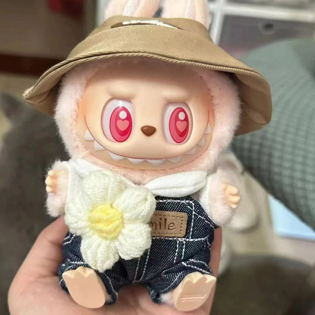 Labubu Plush Doll Clothes Plush Doll Changing Clothes Dolll Clothes Suit Cartoon Cute Clothes Dolls Accessories Christmas Gift