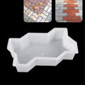DIY Concrete Path Maker Mold, Garden Pavement Road Mould, Interlocking Brick Paving Tool for Walkway Patio Construction