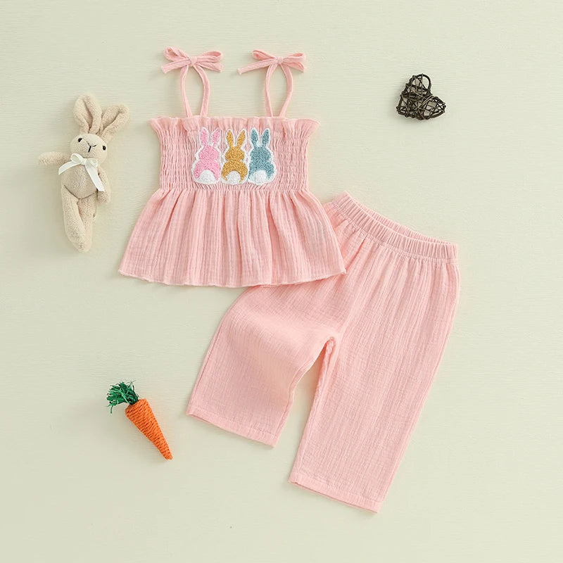 Adorable Baby Girl Spring Outfits Floral Print Ruffle Sleeve Top with Bowknot Shorts 2 Piece Set for Easter