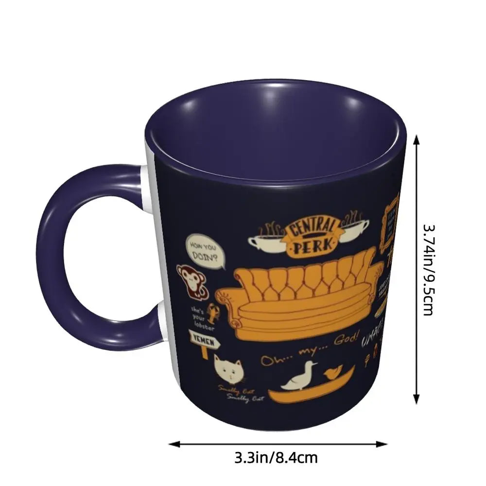 Classic Friends TV Show Coffee Mugs DIY Personalized Ceramic Mug Creative Gift
