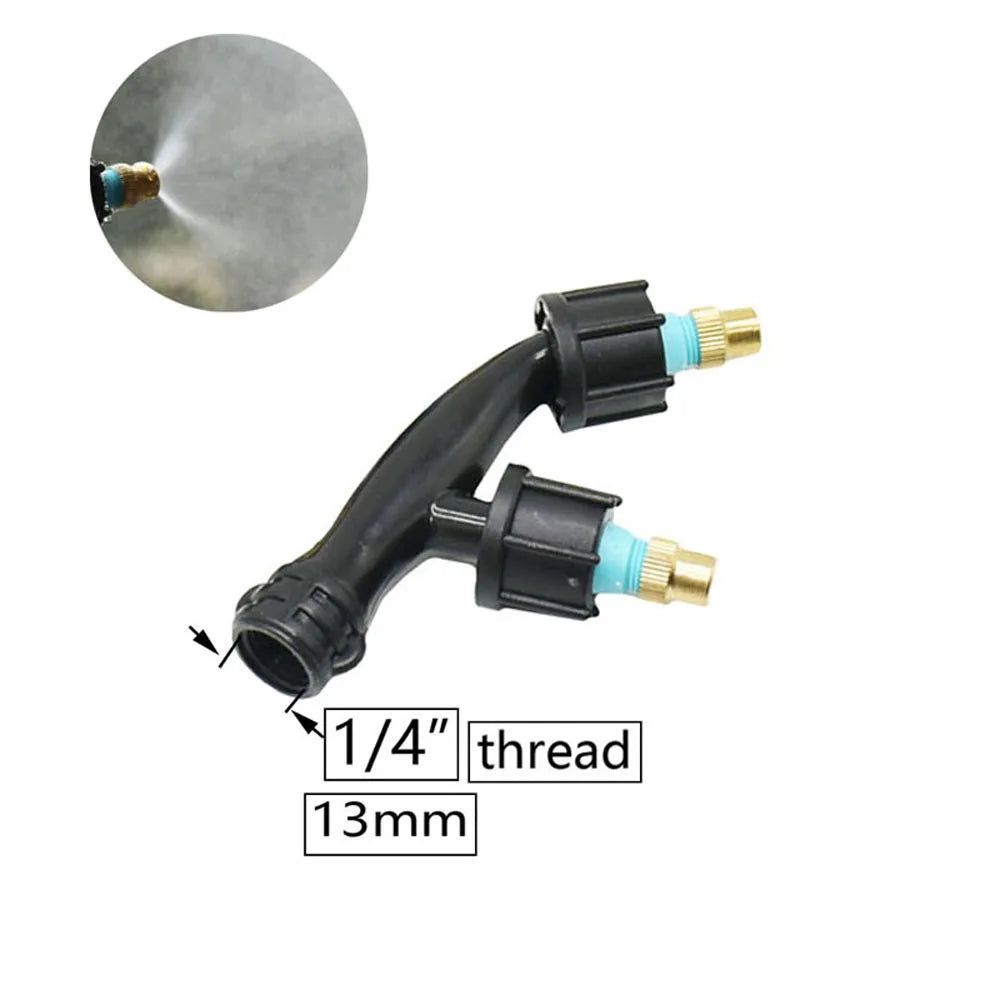 Agricultural Atomizing Sprayer Mist Nozzle Single/Double/Three Nozzle Head Garden Lawn Irrigation Pesticide Spraying Sprinkler