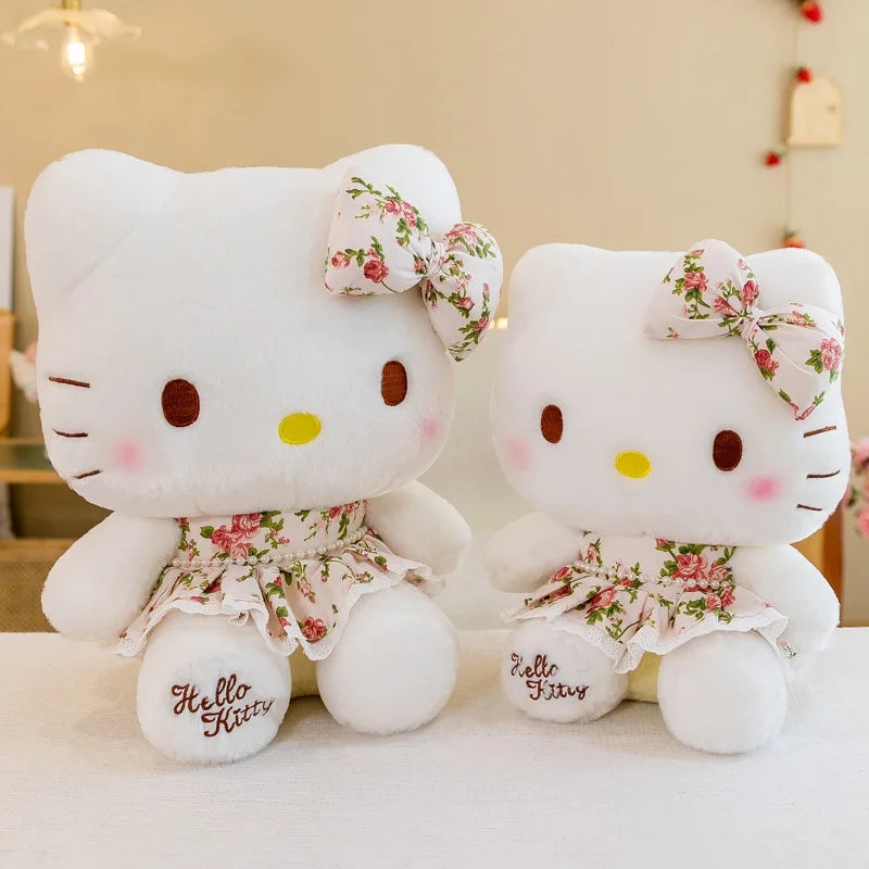 Sanrio Hello Kitty Anime Hello Kitty Stuffed Toys Plushier Soft Pillow Birthday Gifts For Girls Kawaii Hello Kitty Plush Dolls