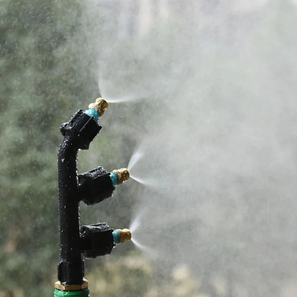 Agricultural Atomizing Sprayer Mist Nozzle Single/Double/Three Nozzle Head Garden Lawn Irrigation Pesticide Spraying Sprinkler