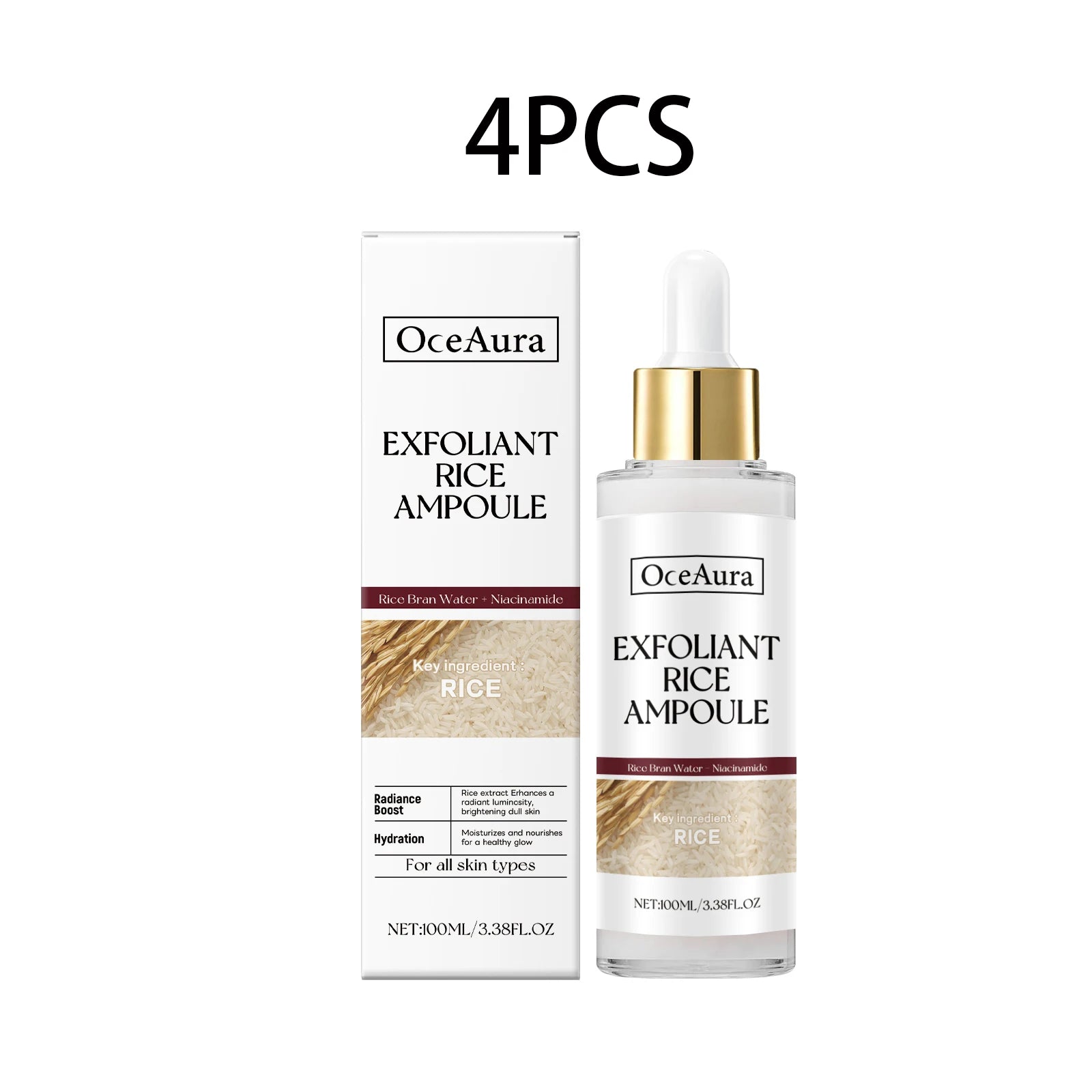 Brightening Essence Exfoliant Black Rice Ampoule Daily Soft Exfoliating Face Softening Keratin Radiant Moisture Nourishing Skin