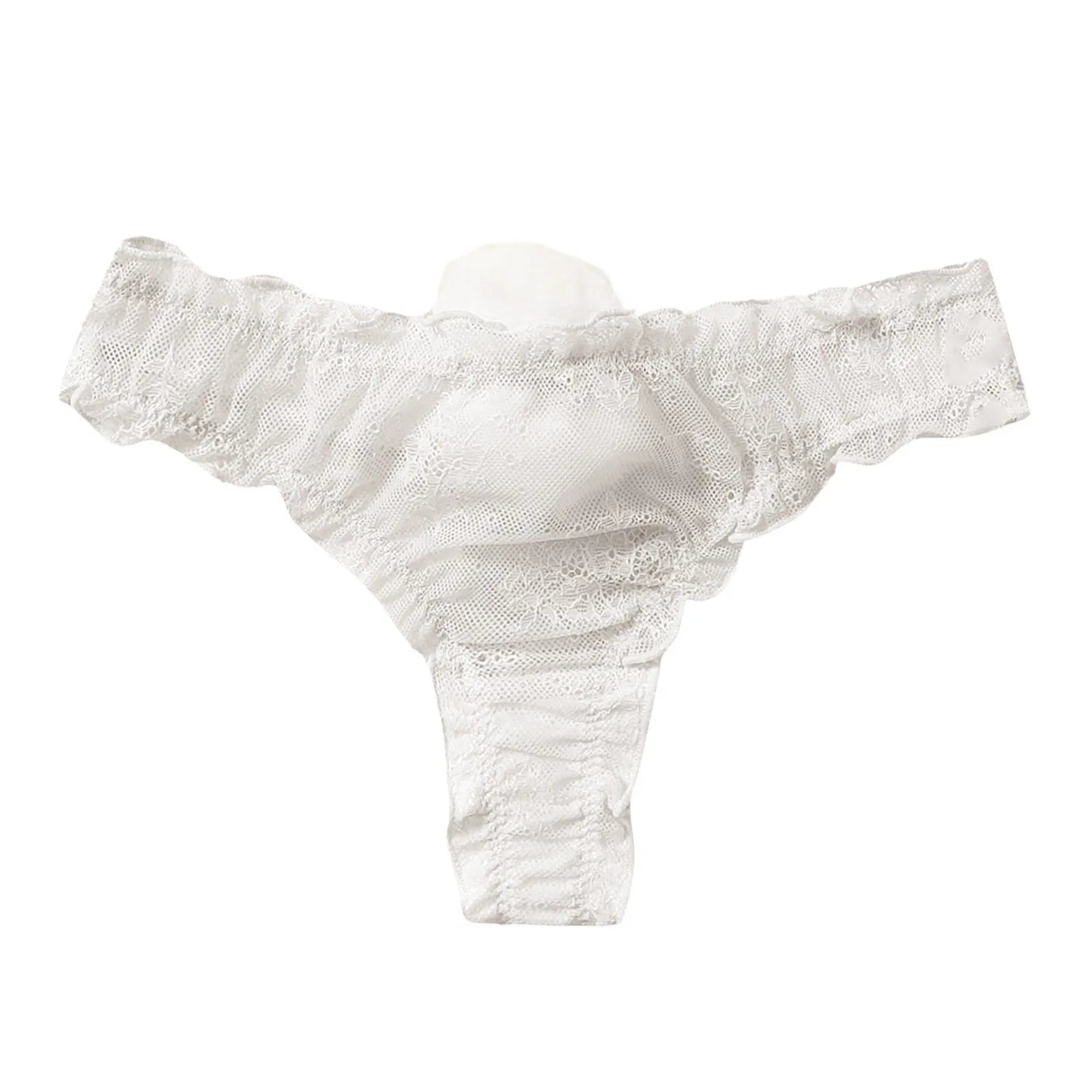 Women Lace Mesh Cotton Thongs Panties Sexy Rabbit Tail Waist Female Underpants Pantys Lingerie Vintage Lingerie for Women