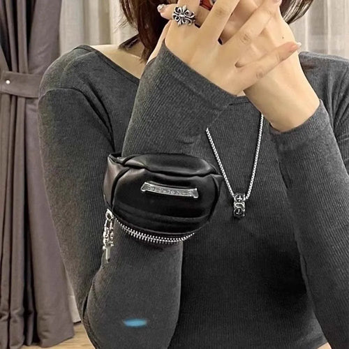 New Fashion Personalized Wrist Bag Y2K Style Coin Purse Spicy Girl Style Premium Niche Design Wrist Bag, Waist Bag for Woman