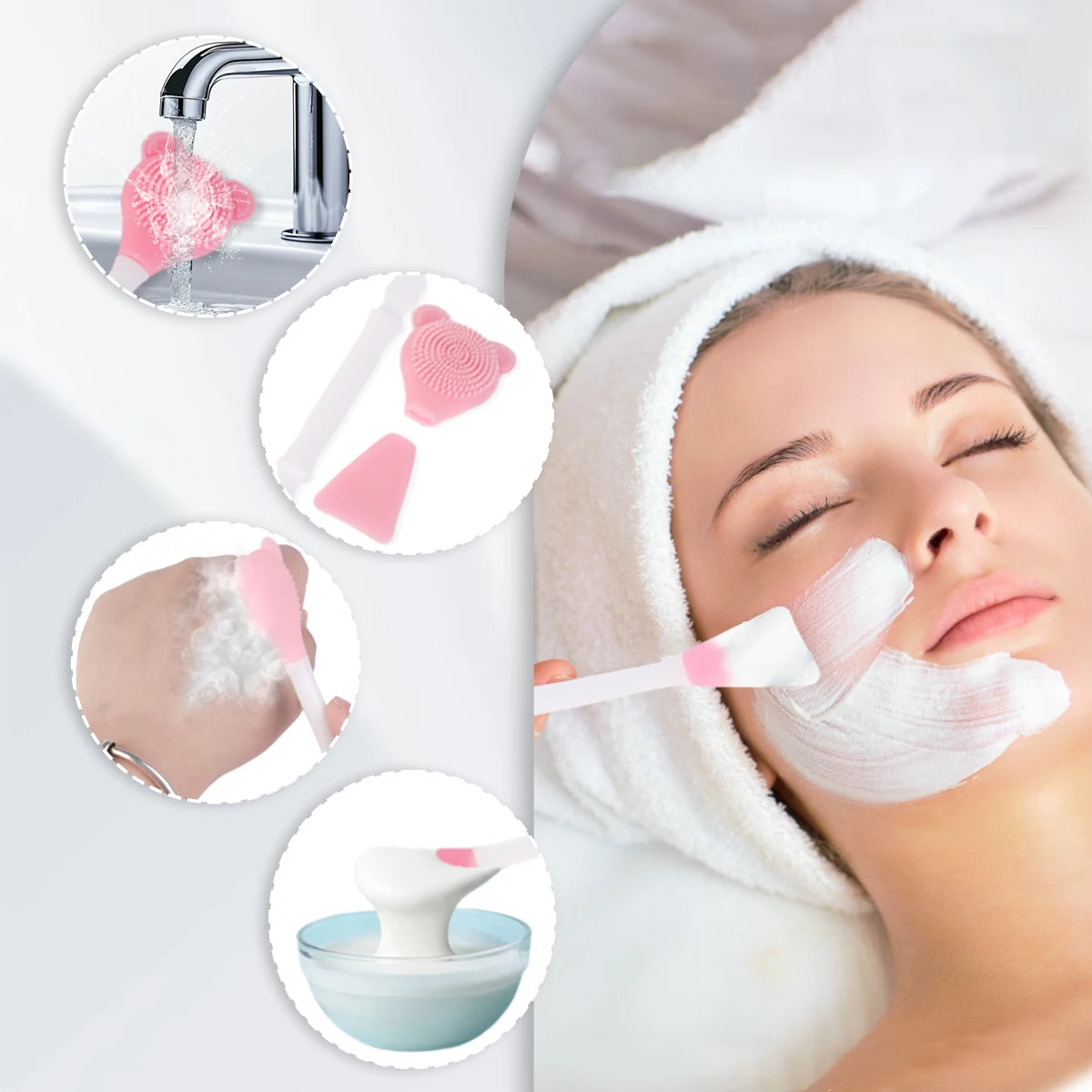 7-piece beauty suit, essential for traveling, beauty lovers, makeup beginners.