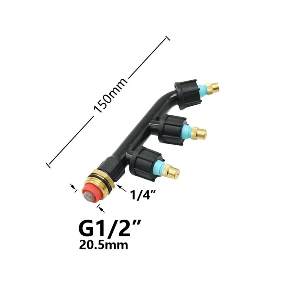Agricultural Atomizing Sprayer Mist Nozzle Single/Double/Three Nozzle Head Garden Lawn Irrigation Pesticide Spraying Sprinkler