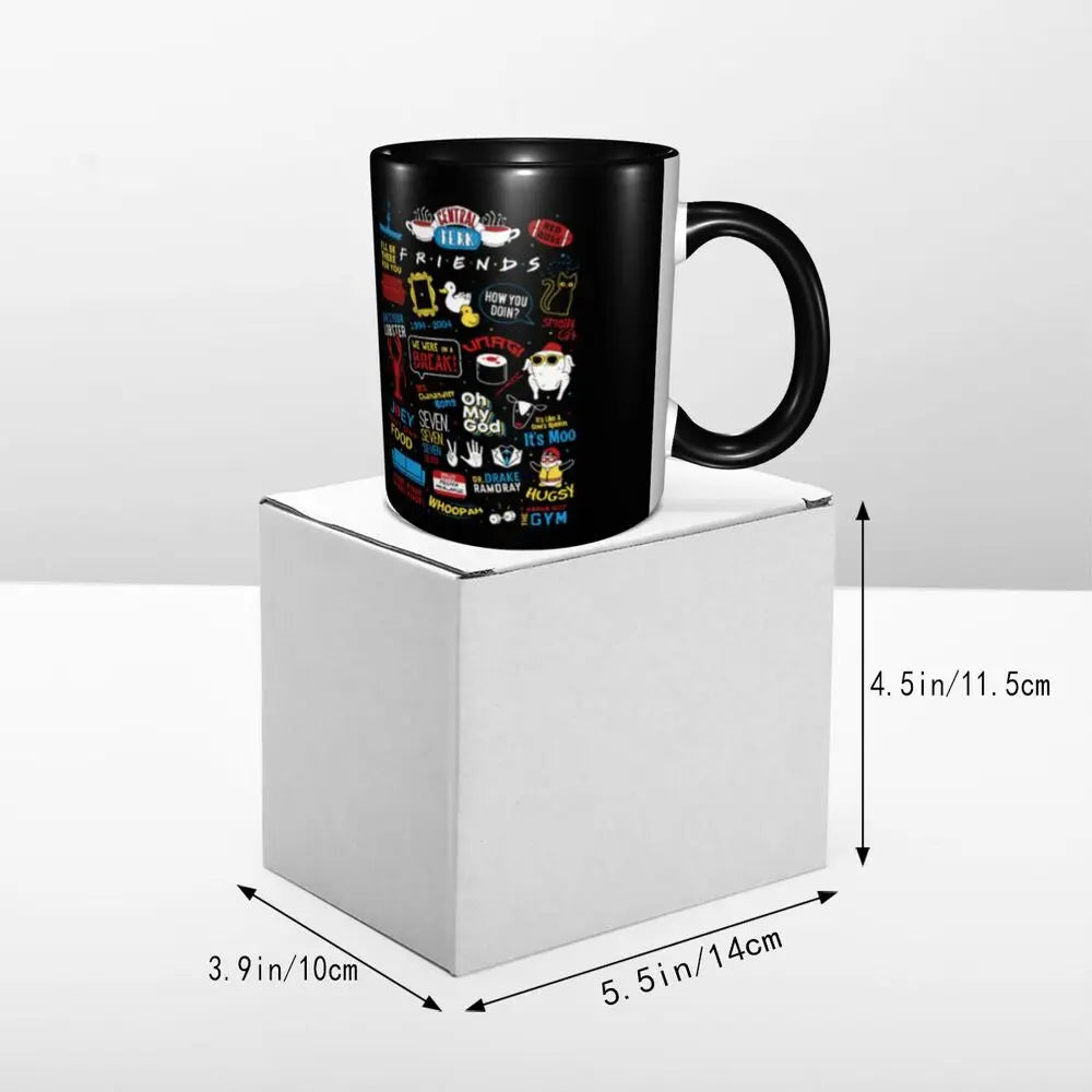 Classic Friends TV Show Coffee Mugs DIY Personalized Ceramic Mug Creative Gift