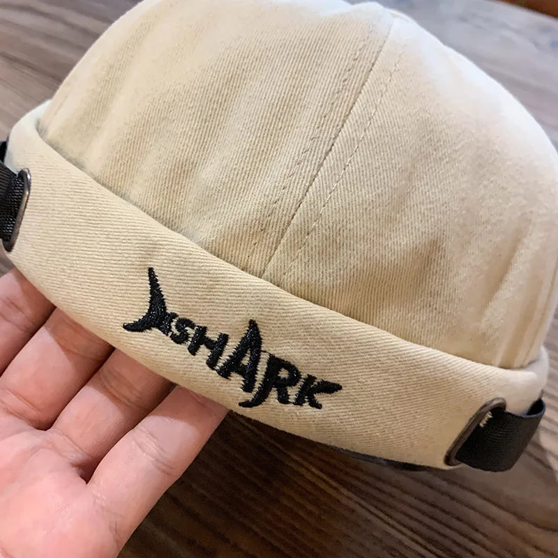 1 Pcs Solid Color Adjustable Brimless Fashion Men Beanie No Visor Spring Autumn Unisex Outdoor Beret Melon Cap Hats