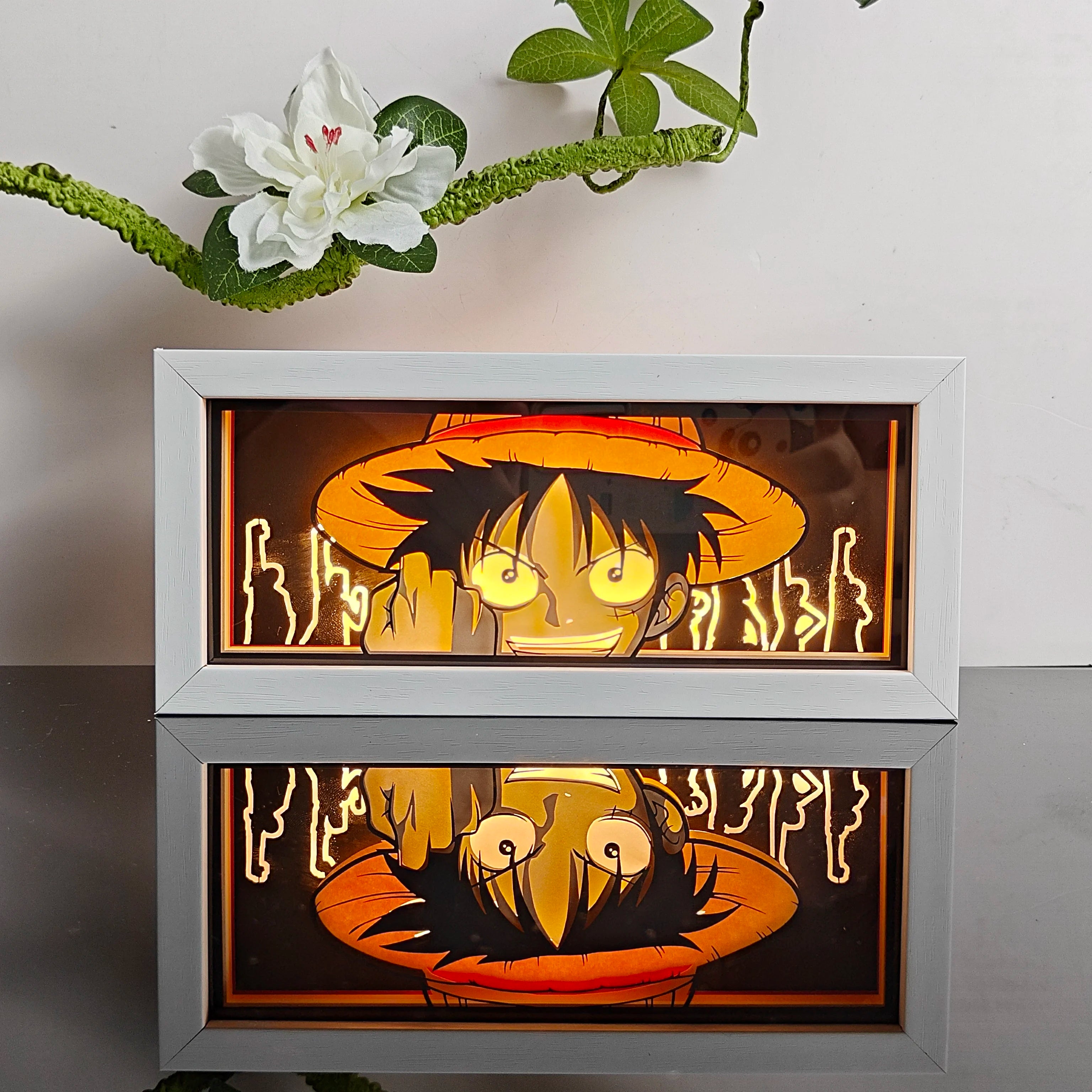 3D Anime Motion Night Light Anime Laser Lamp Box Led Light For Bedroom Desk Decor Manga Birthday Gift Table Lamps Lightbox