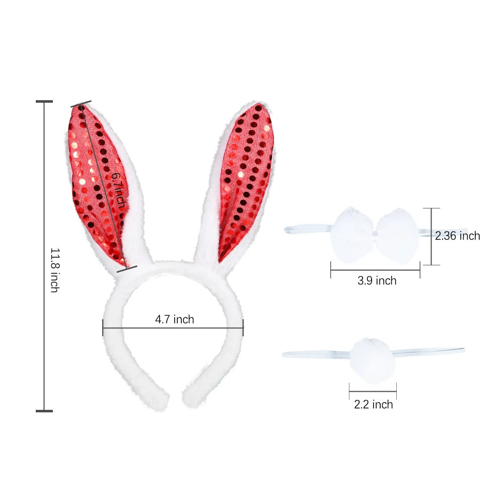 Easter Ear Headband Three Piece Set 6pcs