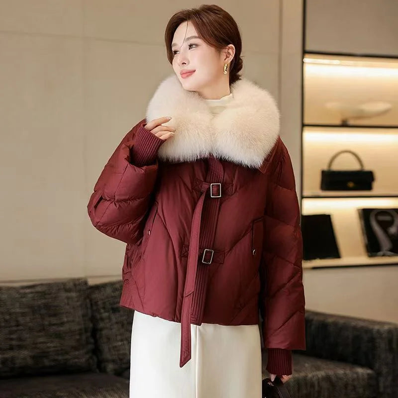 2025 Fashion  Winter New Down Cotton Jacket Women's Cotton-Padded Thicken Warm Parkas Short Coat Female Casual Ladies Overwear