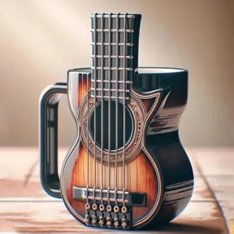 New Unique Musical Instrument Coffee Mug Creative Mug Milk Cup High-End Gift Desktop Ornaments