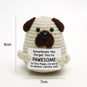 Crochet Ball Emotional Support Positive Crochet Doll Funny Gifts for Boyfriends Emotional Support Kintted Doll