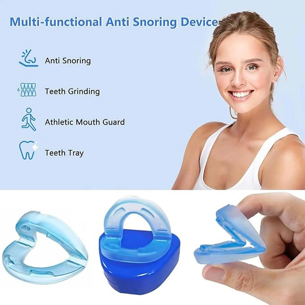 Anti Snoring Mouthpiece Reusable Snore Device Stopper Anti Snoring Mouth Guard Braces Sleeping Anti-Snoring Devices