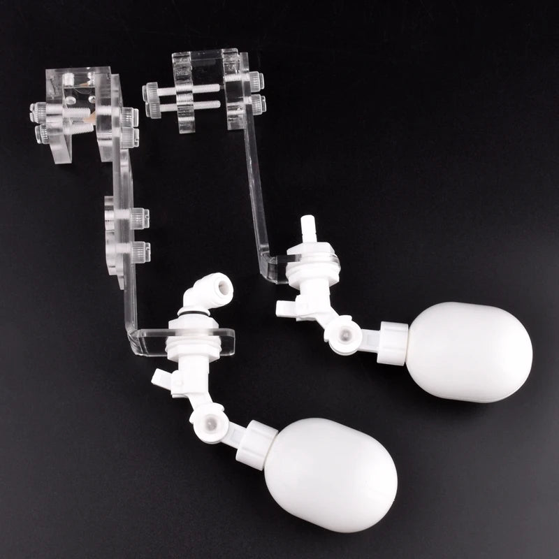 1/4" 6.35mm Water Dispenser Ball Float Valve Aquarium Tank Automatic Water Refill Ball Cock Adapter Adjustable Height Floatvalve