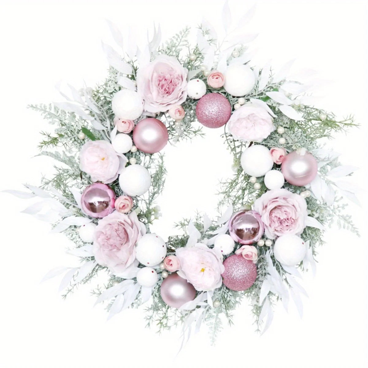 Easter Egg Wreath, 21.6in Spring Easter Wreaths for Front Door Home Wall Hanging Decorations, Easter Wreath for Window