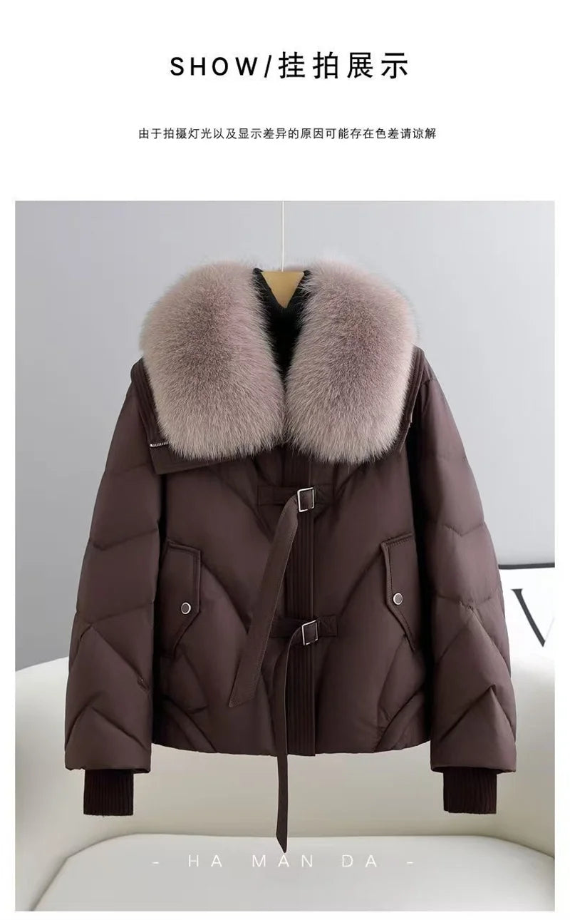 2025 Fashion  Winter New Down Cotton Jacket Women's Cotton-Padded Thicken Warm Parkas Short Coat Female Casual Ladies Overwear