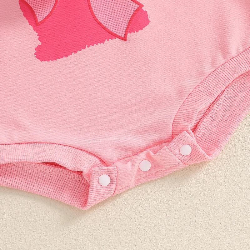 Adorable Easter Bunny Jumpsuit with Matching Headband - Long Sleeve O Neck Romper for Baby Girls