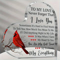 1pc, Romantic Gift, To My Love Acrylic Gift For Her Romantic Boyfriend Gifts Girlfriend Love Cute Gifts Ideas Anniversary Valent