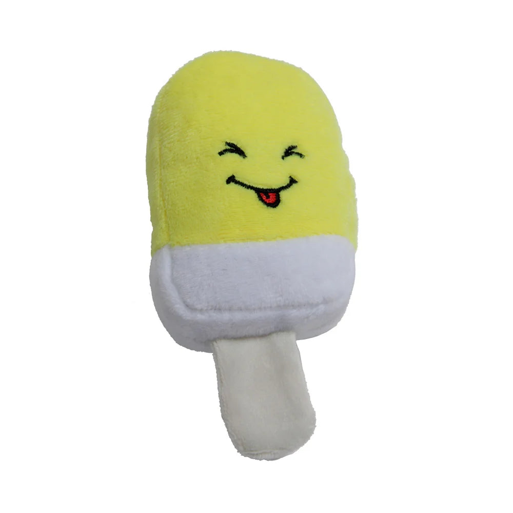 Pet Toys Plush Squeaky Toy Bite-Resistant Clean Dog Chew Puppy Training Toy Soft Banana Bone Vegetable Fruit Pet Supplies