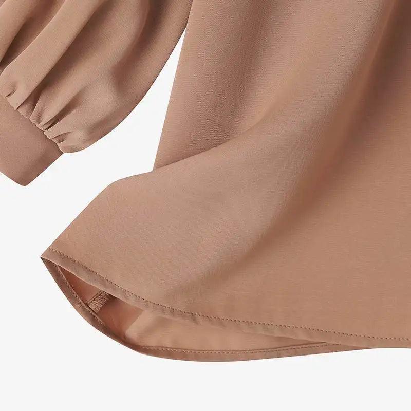 ZANZEA Fashion OL Work Shirt Woman Lantern Sleeve O Neck Blouse Summer Elegant Party Tunic Tops Casual Loose Blusas Mujer 2024