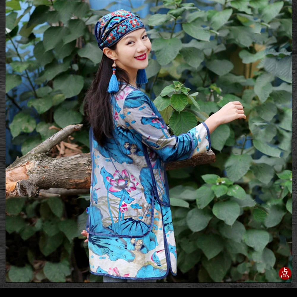 Women Mexican Style Ethnic Vintage Embroidery Flowers Hat Red Print hats for women Beanies Hats