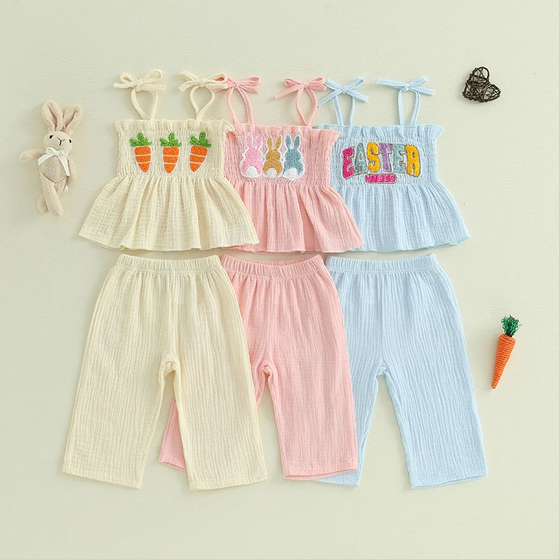 Adorable Baby Girl Spring Outfits Floral Print Ruffle Sleeve Top with Bowknot Shorts 2 Piece Set for Easter