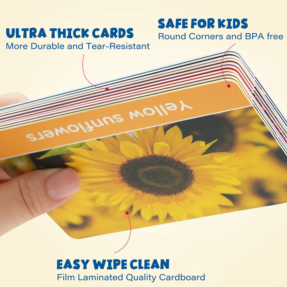Flash Cards for Toddlers, Double-Sided Educational Flashcards, Alphabet Number, Preschool Learning Activities Gift For Christmas
