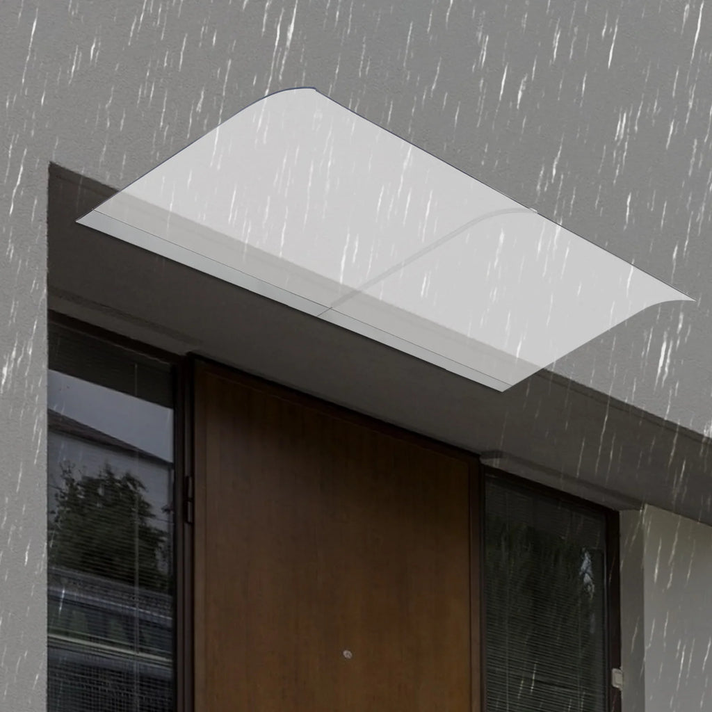 Clear Rain Shelter Cover,PET Rust-Resistant Window Wall Mounted Awning Front Door Canopy,for Entrances,Bike,Gazebos,Balcony
